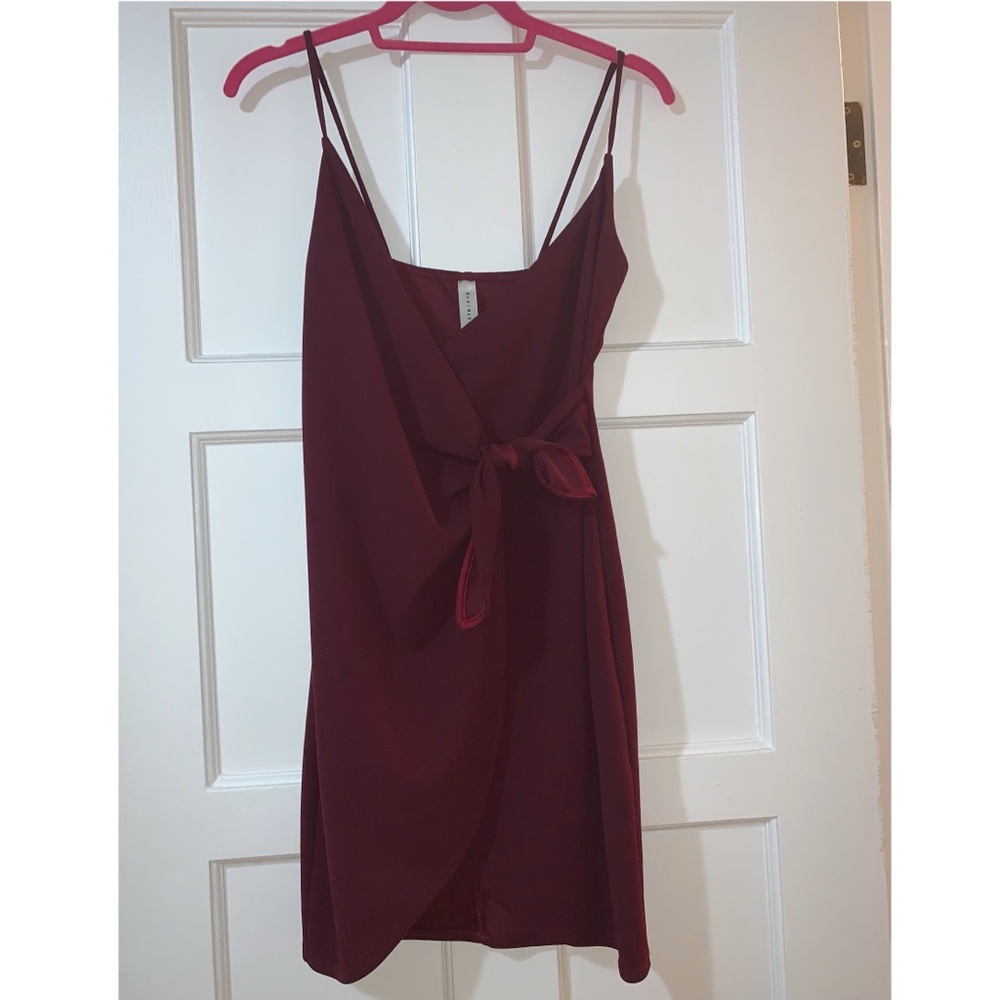 Maroon Mini Formal Dress